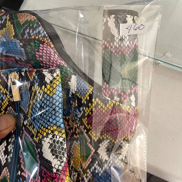 Bamboo  Sorbet Ankle Boots Multi Color  Rainbow Faux Leather Sz 5.5 Colorful - Picture 11 of 14